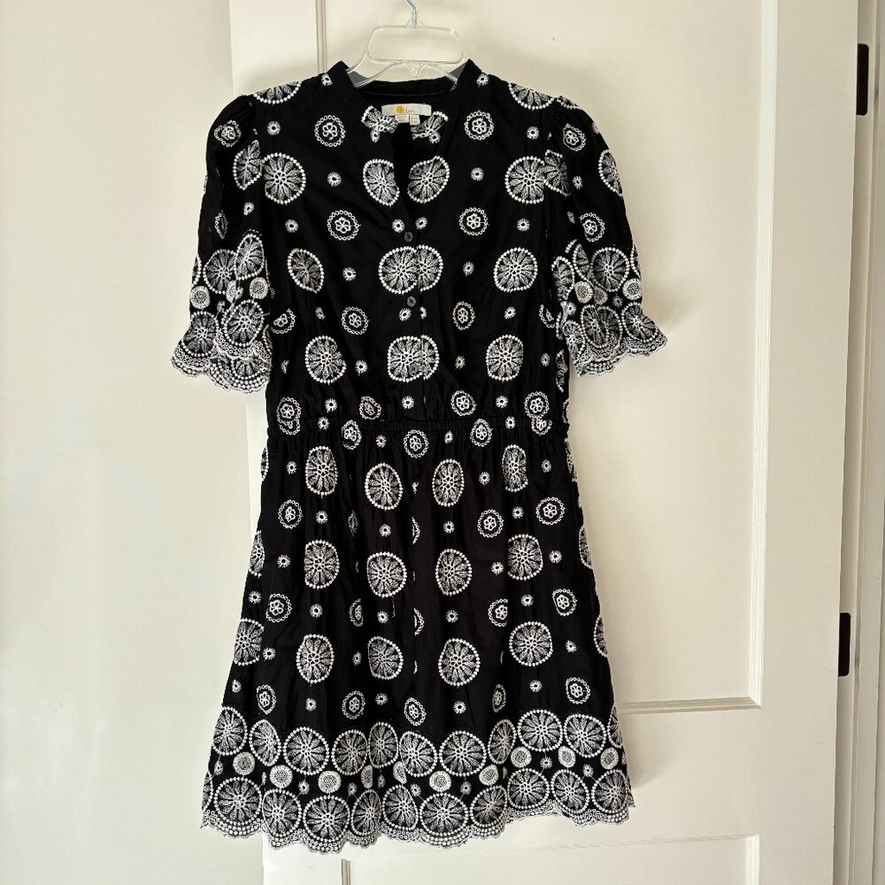 Boden Puff Sleeve Broderie Dress Size US 8 Regular